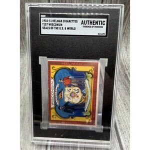 1910-11 HELMAR CIGARETTES T107 WISCONSIN SEALS OF THE U.S. & WORLD